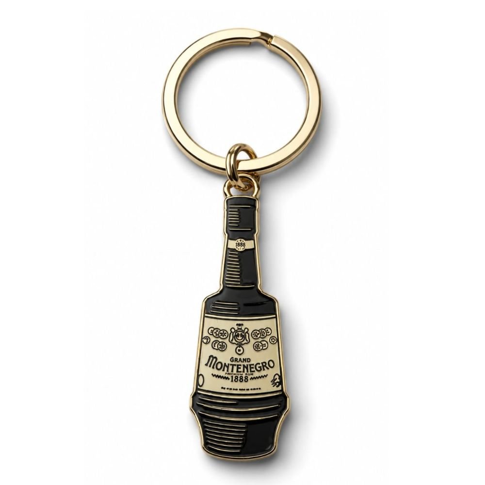 Amaro Montenegro Liqueur Bottle Metal Keychain