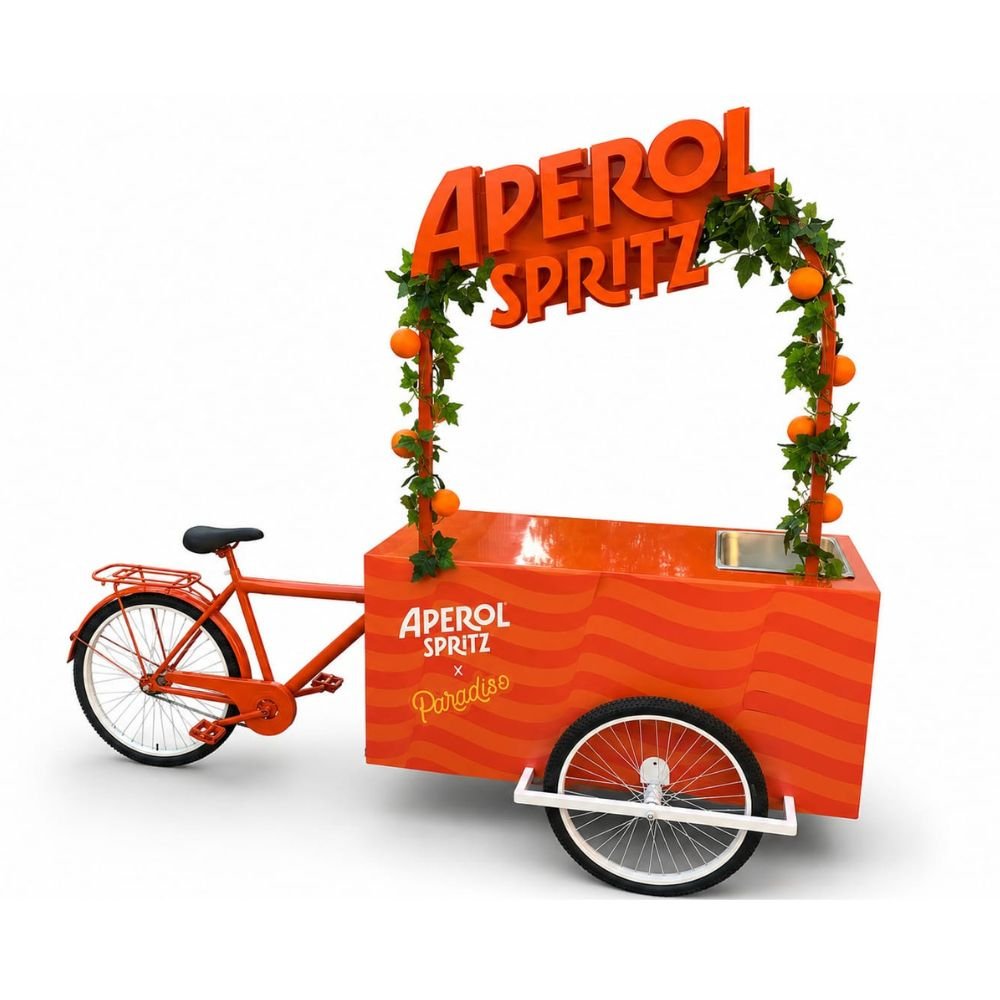 Aperol Spritz Mobile Bar Cart