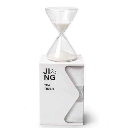 JING Tea 3-Minute Glass Hourglass Tea Timer