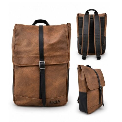 JURA Faux Leather Laptop Backpack