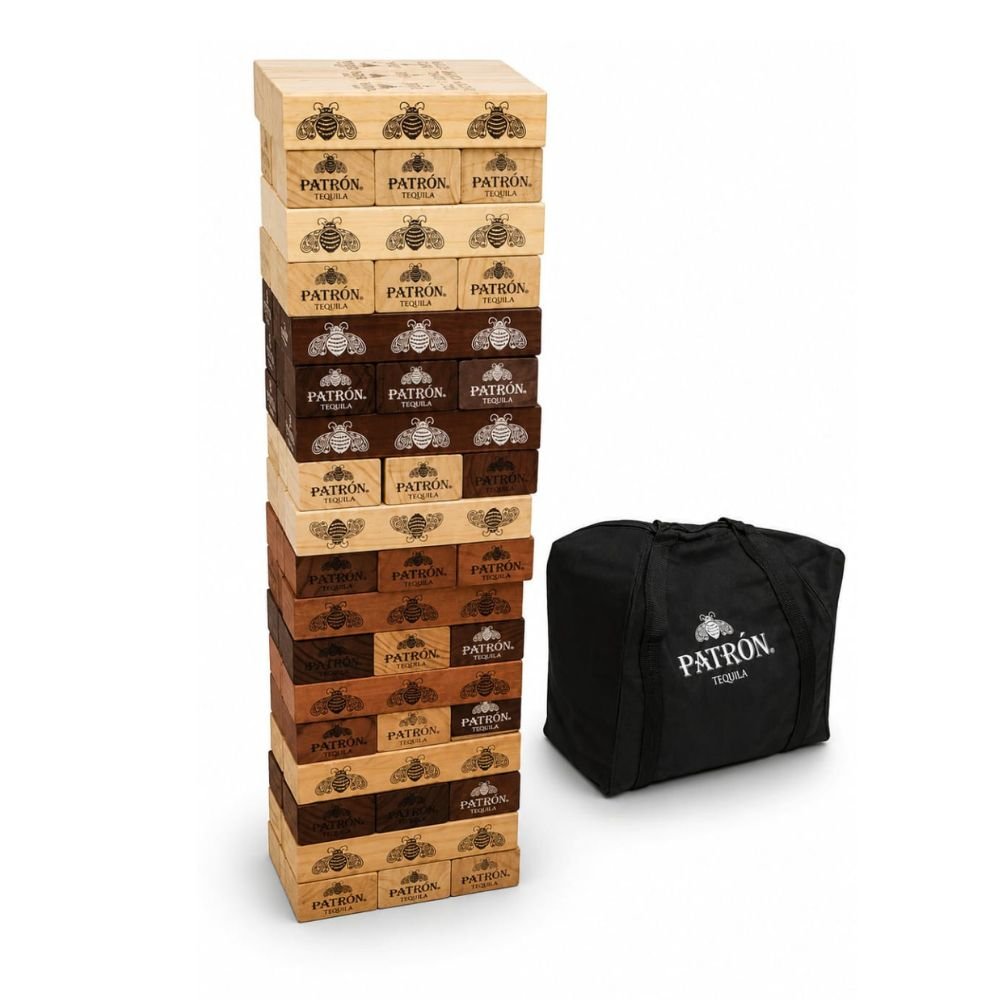 Patrón Tequila Giant Wooden Tumbling Tower Game