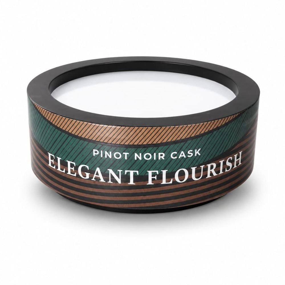 Pinot Noir Cask Circular Display Counter