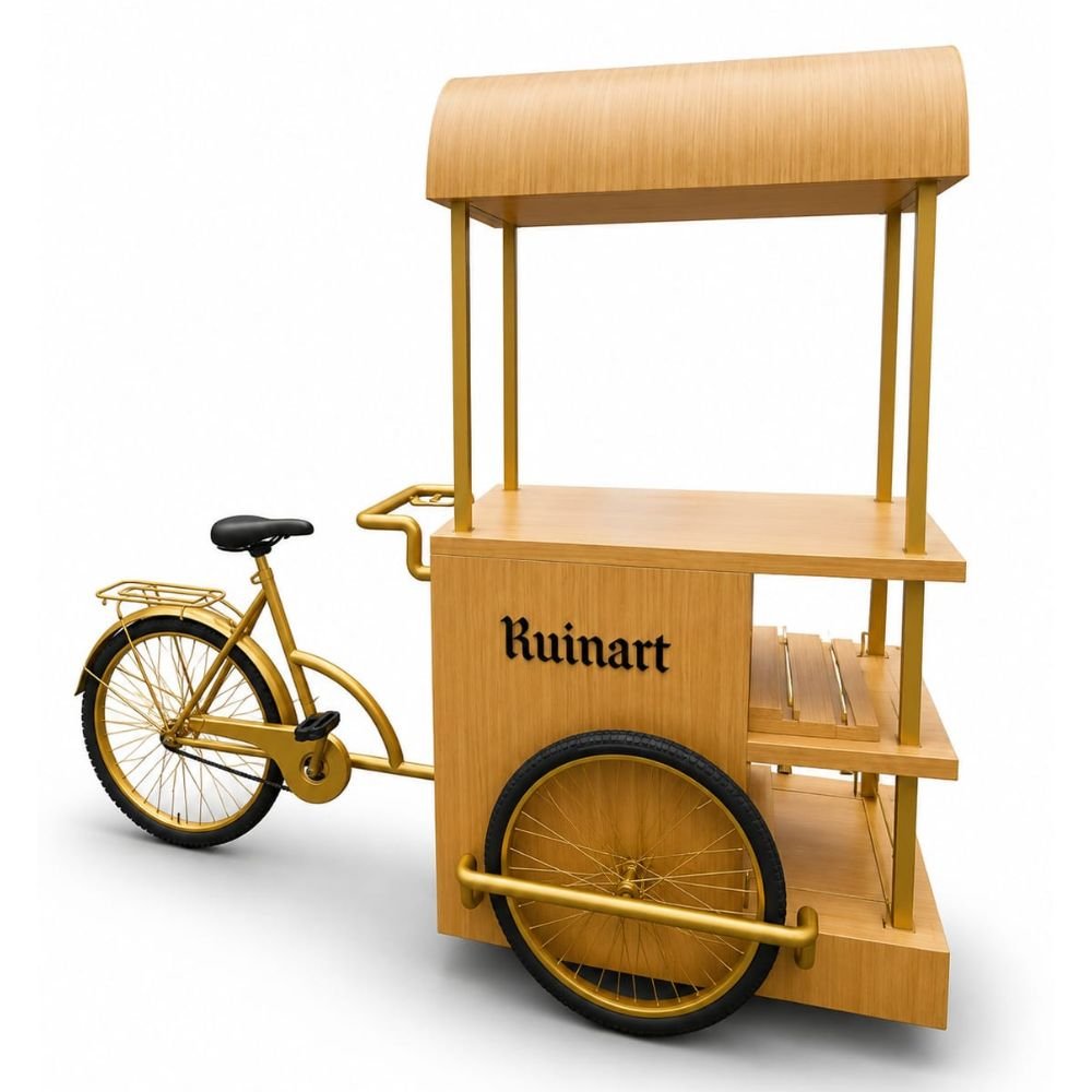 Ruinart Champagne Branded Commercial Tricycle Food Cart
